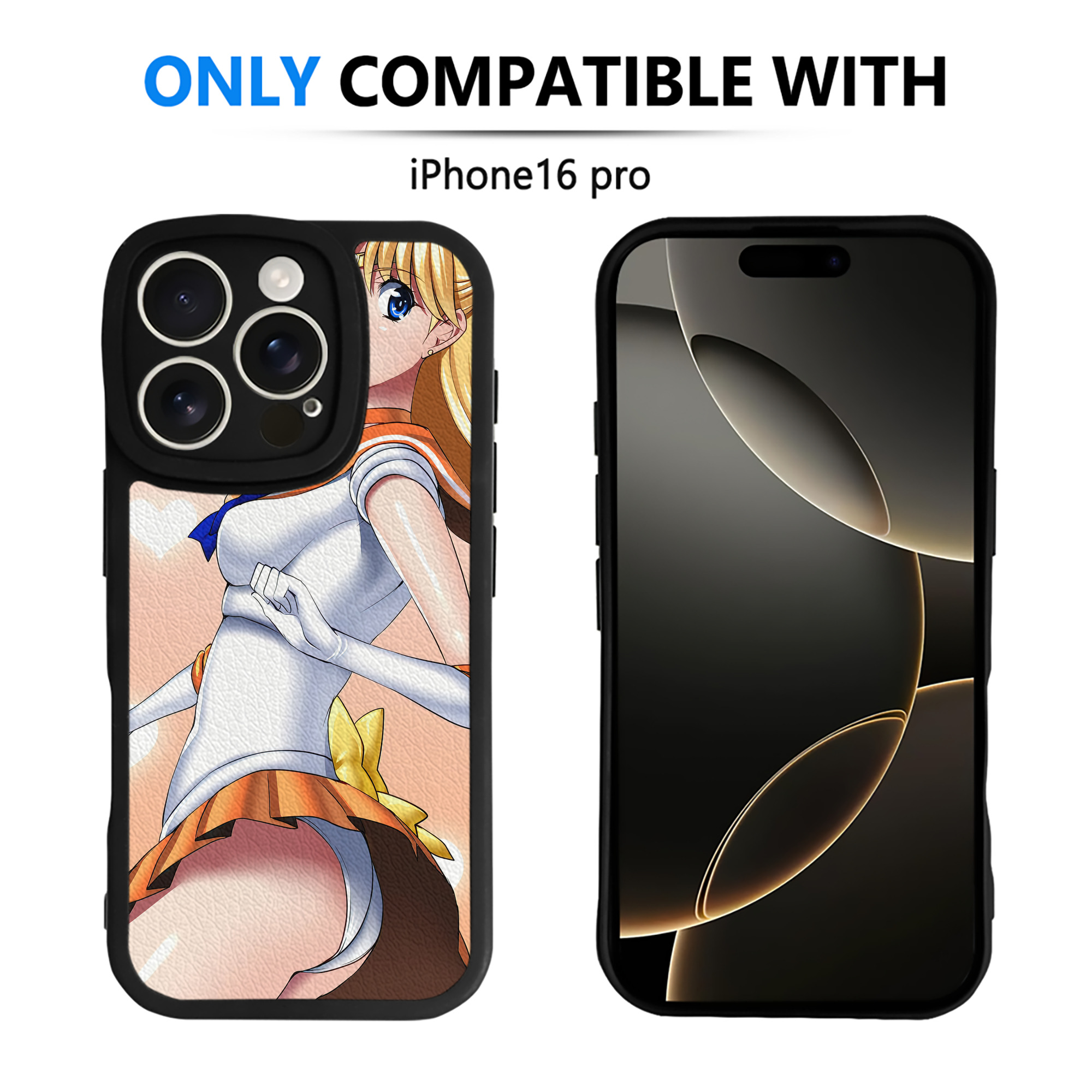 （画像用） 美少女戦士セーラームーン Sailor Moon 【iPhone 16シリーズ対応】シリコンスマホケース（レザー調） 材質：シリコン